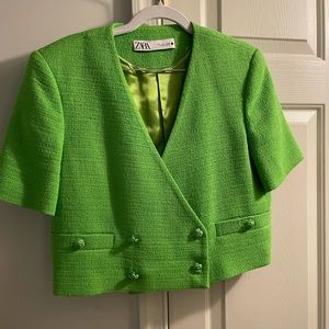 Cropped vintage style blazer